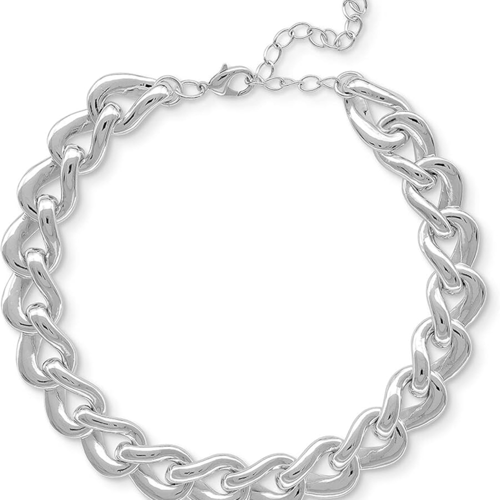 Stylish Silver Chain Necklace
